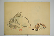Kōrin Picture Album (Kōrin gafu) 光琳画譜, Nakamura Hōchū 中村芳中 (Japanese, died 1819), Woodblock-printed book (orihon, accordion-style); ink and color on paper, Japan