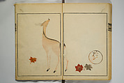 Picture Album by Ōson (Hōitsu) (Ōson fuga), Sakai Hōitsu 酒井抱一 (Japanese, 1761–1828), Woodblock printed book; ink and color on paper, Japan