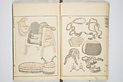 Transmitting the Spirit, Revealing the Form of Things, Volume 1 to 15 of Hokusai Sketchbooks (Denshin kaishu: Hokusai manga, shohen–jugohen) 伝神開手北斎漫画 初編-十五編, Katsushika Hokusai 葛飾北斎 (Japanese, Tokyo (Edo) 1760–1849 Tokyo (Edo)), Set of fifteen woodblock printed books; ink and color on paper, Japan