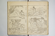 Picture Album Transmitting the Spirit: The Hokusai Drawing Style (Denshin gafu Hokusai gashiki), Katsushika Hokusai 葛飾北斎 (Japanese, Tokyo (Edo) 1760–1849 Tokyo (Edo)), Woodblock printed book; ink on paper, Japan