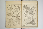 Picture Album Transmitting the Spirit: The Hokusai Drawing Style (Denshin gafu Hokusai gashiki), Katsushika Hokusai 葛飾北斎 (Japanese, Tokyo (Edo) 1760–1849 Tokyo (Edo)), Woodblock printed book; ink on paper, Japan