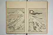 Picture Album Transmitting the Spirit: The Hokusai Drawing Style (Denshin gafu Hokusai gashiki), Katsushika Hokusai 葛飾北斎 (Japanese, Tokyo (Edo) 1760–1849 Tokyo (Edo)), Set of three woodblock printed books; ink on paper, Japan
