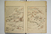Picture Album Transmitting the Spirit: The Hokusai Drawing Style (Denshin gafu Hokusai gashiki), Katsushika Hokusai 葛飾北斎 (Japanese, Tokyo (Edo) 1760–1849 Tokyo (Edo)), Set of three woodblock printed books; ink on paper, Japan