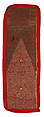 Ceremonial banner, Silk with gold-thread embroidery and cotton lining	, Sumatra (Aceh)