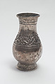 Vessel with dragon frieze, Silver, China