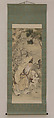 Jurōjin, Gan Ku (Kishi Ganku) (Japanese, 1749–1838), Hanging scroll; ink and color on silk, Japan