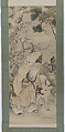 Jurōjin, Gan Ku (Kishi Ganku) (Japanese, 1749–1838), Hanging scroll; ink and color on silk, Japan