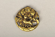 Ornament with bird among lotuses, Gold, Korea