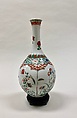 Vase with flowers, Porcelain painted in overglaze polychrome enamels (Jingdezhen ware), China
