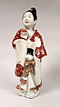 Figure of a Girl, Porcelain decorated with enamels (Arita ware, Imari type), Japan