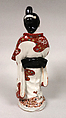Figure of a Girl, Porcelain decorated with enamels (Arita ware, Imari type), Japan