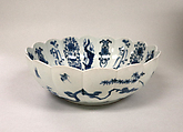 Bowl, Porcelain decorated in blue under the glaze;  (Arita kiln, Imari type), Japan