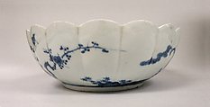 Bowl, Porcelain decorated in blue under the glaze;  (Arita kiln, Imari type), Japan
