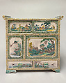 Cabinet, Genemon Japanese, Porcelain decorated in enamels (Hizen ware, Kutani type), Japan