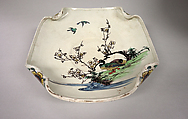 Dish, Faience decorated in brilliant enamels, Japan