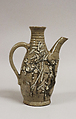 Water pot, Pottery covered with glaze; decorated in high relief (Soma ware), Japan