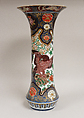 Vase, Porcelain decorated in colored enamels and gold (Arita ware, Imari type), Japan
