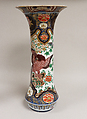 Vase, Porcelain decorated in colored enamels and gold (Arita ware, Imari type), Japan