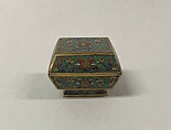 Covered Box, Cloisonné enamel, China