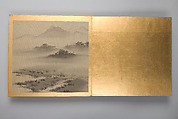 Thirty paintings of birds, flowers and landscape, Album; silk, Japan