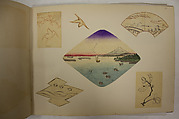 Album of Sketches and Drawings, Unidentified artist, Album; ink and color on paper, Japan