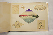 Album of Sketches and Drawings, Unidentified artist, Album; ink and color on paper, Japan