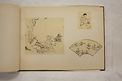 Album of Sketches and Drawings, Unidentified artist, Album; ink and color on paper, Japan