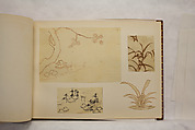 Album of Sketches and Drawings, Unidentified artist, Album; ink and color on paper, Japan