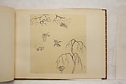 Album of Sketches and Drawings, Unidentified artist, Album; ink and color on paper, Japan