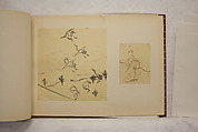 Album of Sketches and Drawings, Unidentified artist, Album; ink and color on paper, Japan