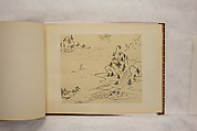 Album of Sketches and Drawings, Unidentified artist, Album; ink and color on paper, Japan