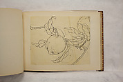 Album of Sketches and Drawings, Unidentified artist, Album; ink and color on paper, Japan