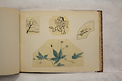 Album of Sketches and Drawings, Unidentified artist, Album; ink and color on paper, Japan
