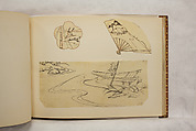 Album of Sketches and Drawings, Unidentified artist, Album; ink and color on paper, Japan
