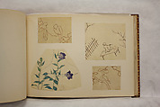 Album of Sketches and Drawings, Unidentified artist, Album; ink and color on paper, Japan