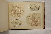 Album of Sketches and Drawings, Unidentified artist, Album; ink and color on paper, Japan