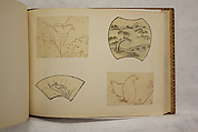 Album of Sketches and Drawings, Unidentified artist, Album; ink and color on paper, Japan