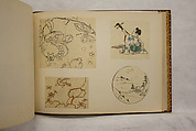 Album of Sketches and Drawings, Unidentified artist, Album; ink and color on paper, Japan