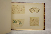 Album of Sketches and Drawings, Unidentified artist, Album; ink and color on paper, Japan