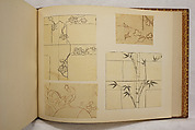 Album of Sketches and Drawings, Unidentified artist, Album; ink and color on paper, Japan