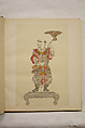 Album of Sketches and Drawings, Unidentified artist, Album; ink and color on paper, Japan