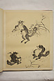 Album of Sketches and Drawings, Unidentified artist, Album; ink and color on paper, Japan