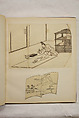 Album of Sketches and Drawings, Unidentified artist, Album; ink and color on paper, Japan