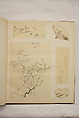 Album of Sketches and Drawings, Unidentified artist, Album; ink and color on paper, Japan