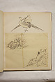 Album of Sketches and Drawings, Unidentified artist, Album; ink and color on paper, Japan