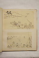 Album of Sketches and Drawings, Unidentified artist, Album; ink and color on paper, Japan