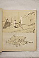 Album of Sketches and Drawings, Unidentified artist, Album; ink and color on paper, Japan