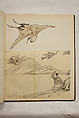 Album of Sketches and Drawings, Unidentified artist, Album; ink and color on paper, Japan