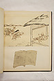 Album of Sketches and Drawings, Unidentified artist, Album; ink and color on paper, Japan