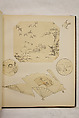 Album of Sketches and Drawings, Unidentified artist, Album; ink and color on paper, Japan